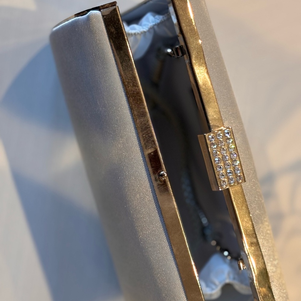 Lulu Townsend Silver Evening Clutch - Picture 4 of 6